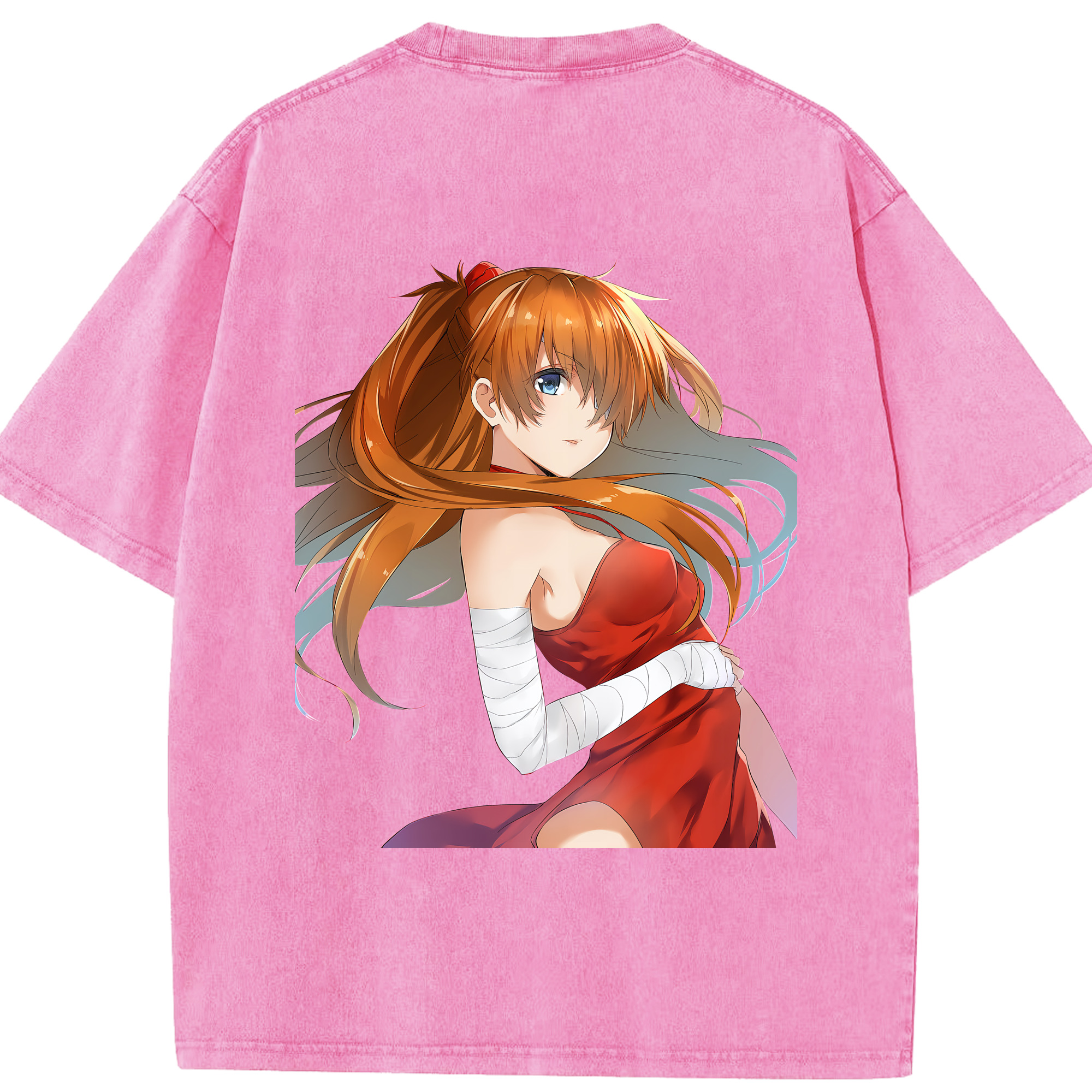 （画像用） EVA 新世紀エヴァンゲリオン 綿100% ヴィンテージ風 半袖Tシャツ（背面プリント）